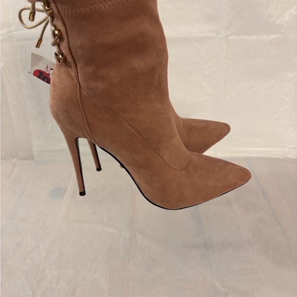 Primadonna Collection Tie Back Stiletto Heel Booties SZ 40, US 9/9.5 New Booties - Picture 5 of 9